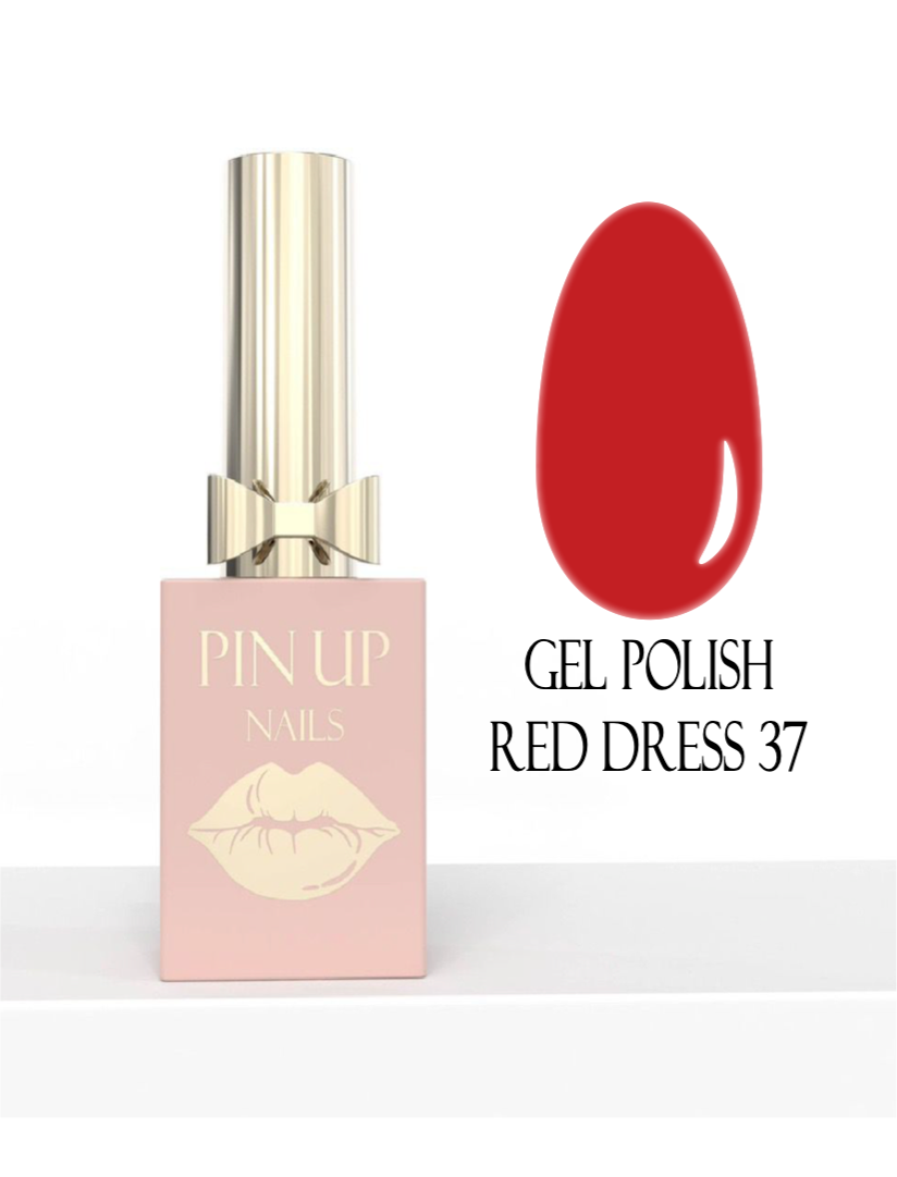 GEL POLISH RED DRESS 37