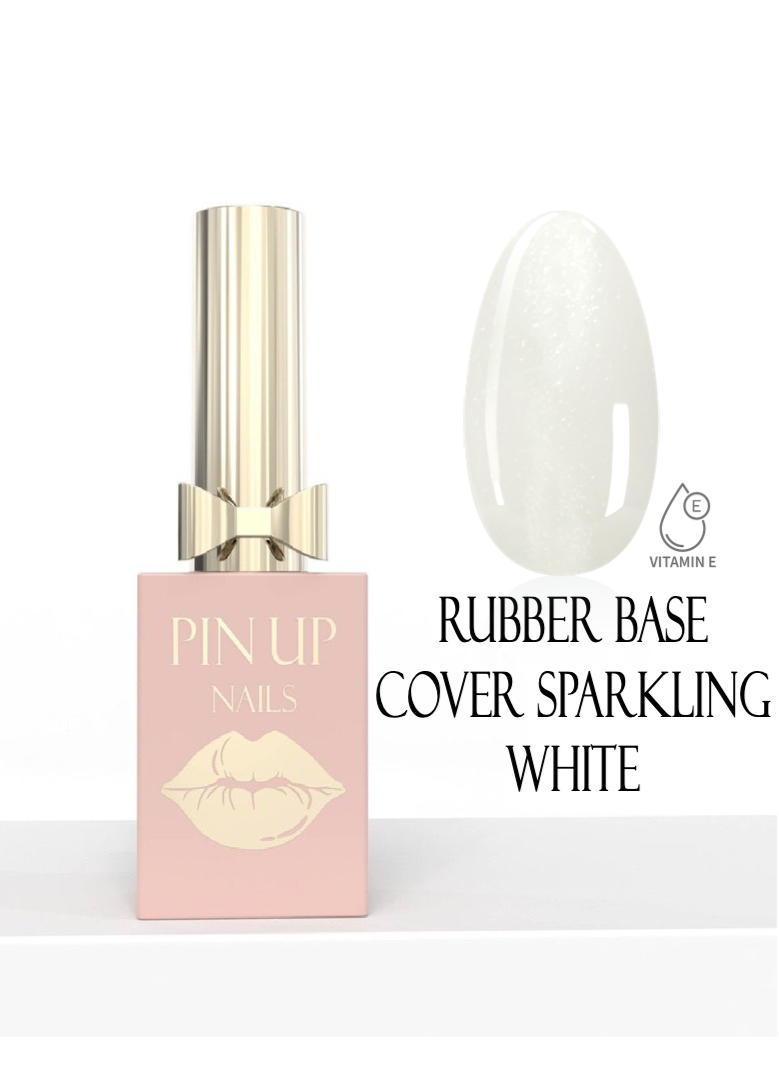 RUBBER BASE COVER SPARKLING WHITE