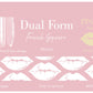 DUAL FORM FRENCH SQUARE - 0 MILLIMETRI