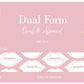 DUAL FORM OVAL & ALMON - MATTE FINISH