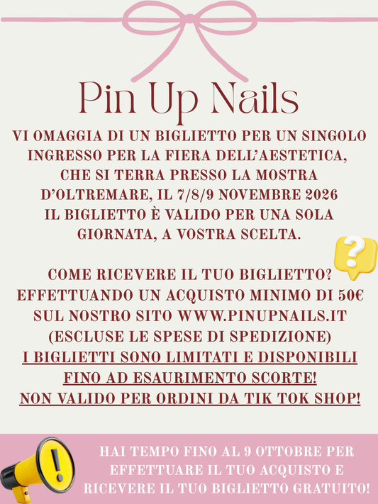 BIGLIETTO OMAGGIO AESTETICA