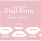 DUAL FORM  SANDWICH FRENCH SQUARE